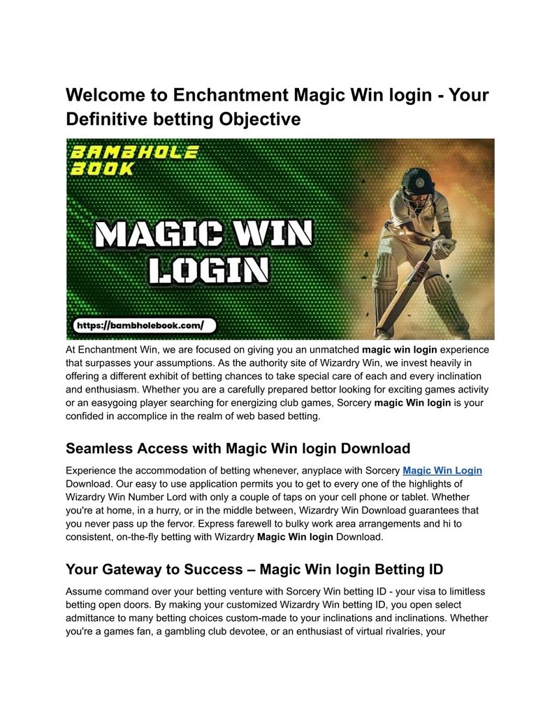 Magic win casino login, magic win casino online login